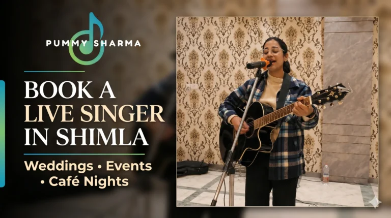 Female Live Singer performing at an event